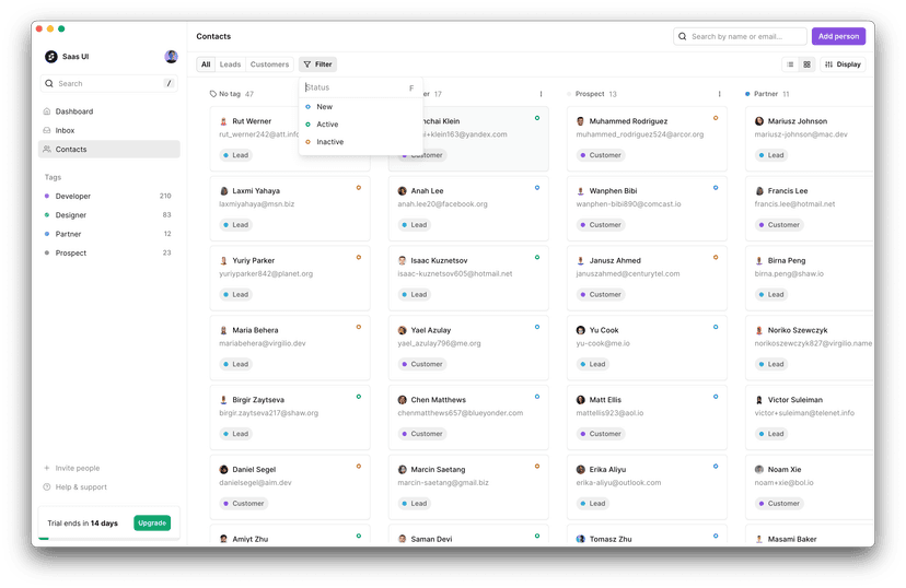 Saas UI The React component library for Startups