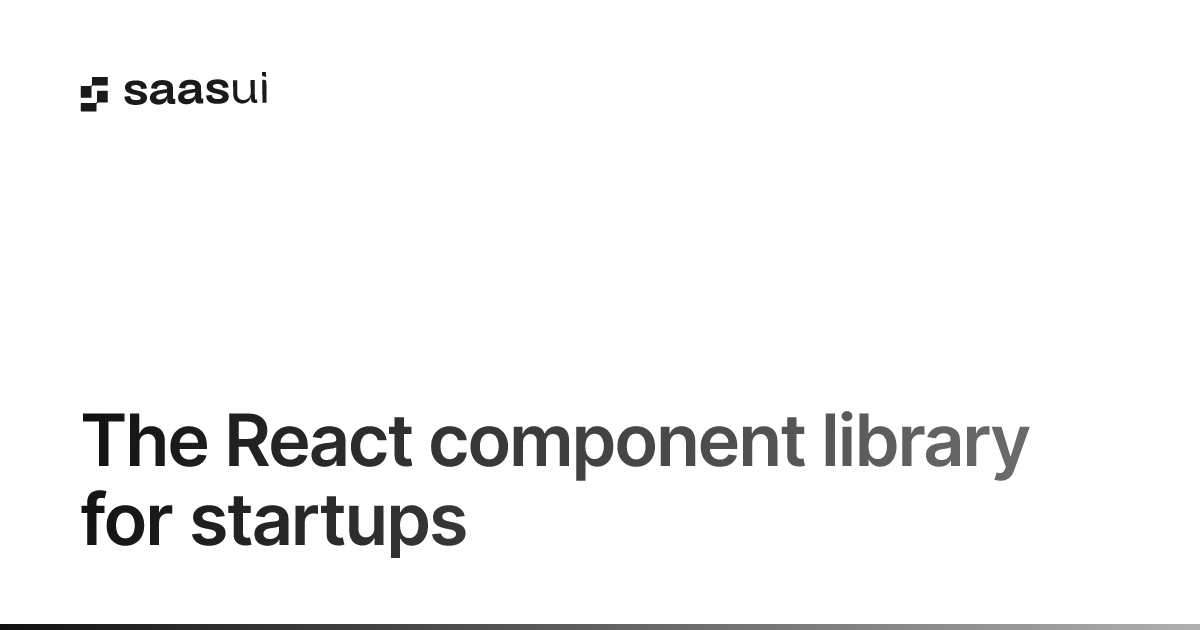 Preview image published by saas-ui.dev